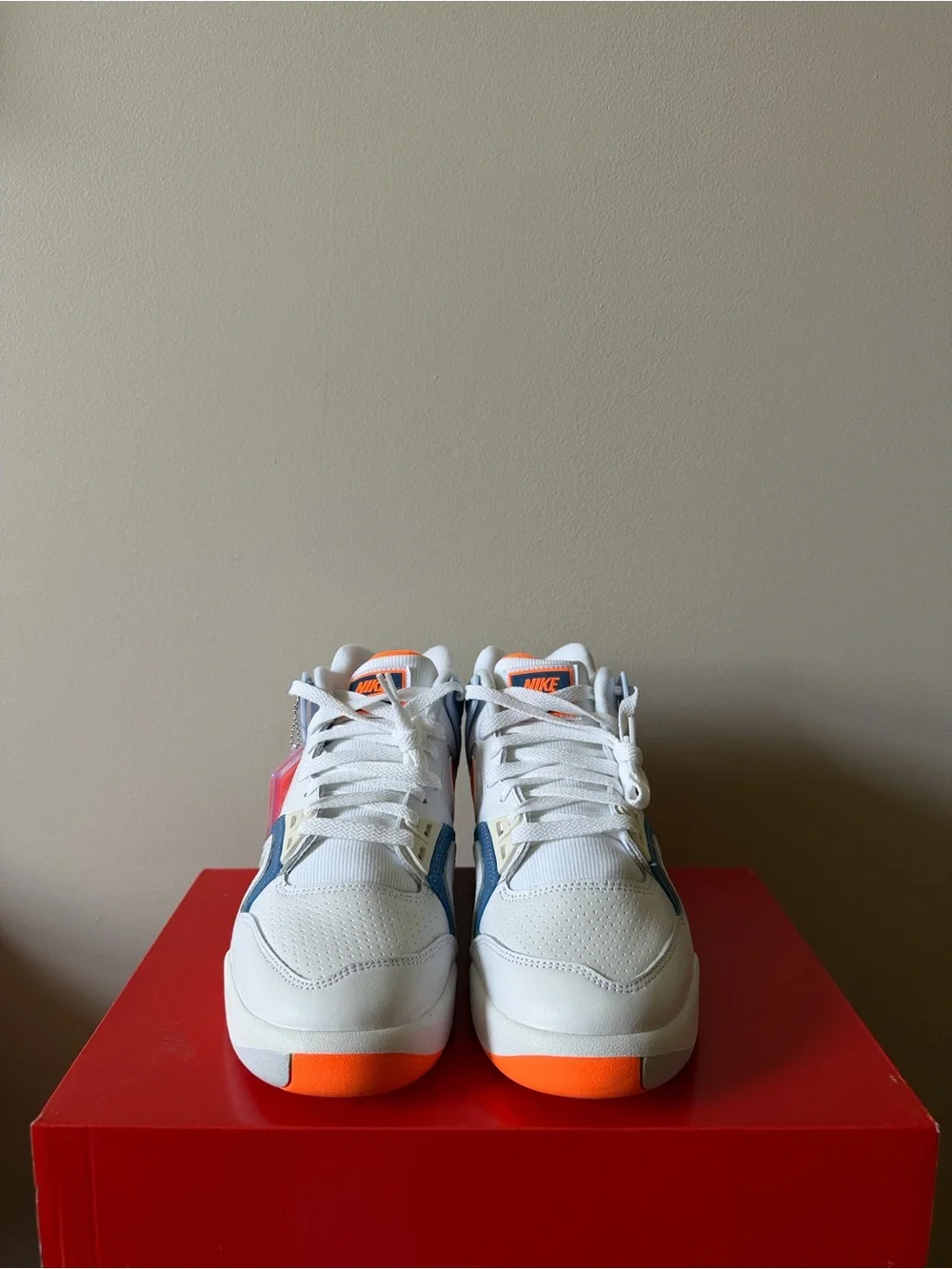 Nike Air Tech Challenge 2 White Stone Blue FZ9033-101 Men’s Size 9.5
